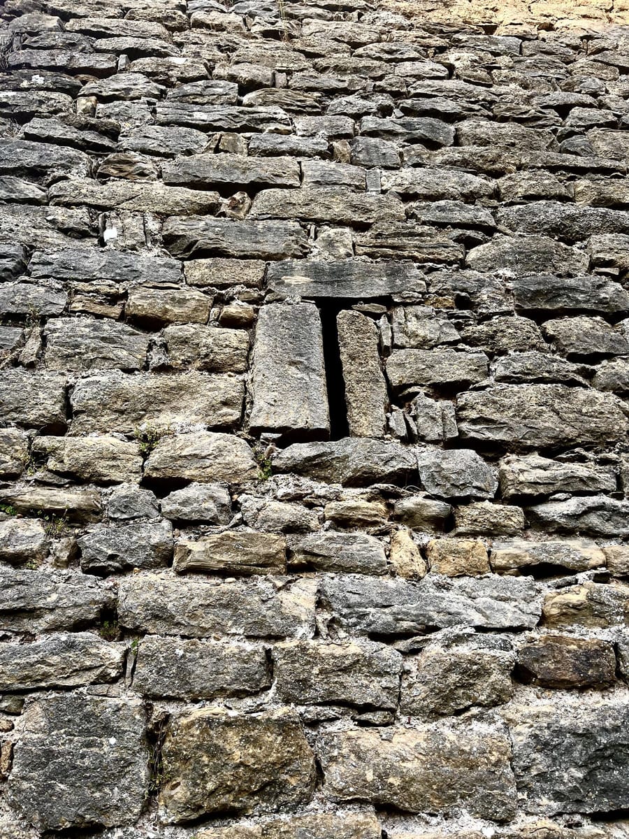 Détail de la maçonnerie médiévale